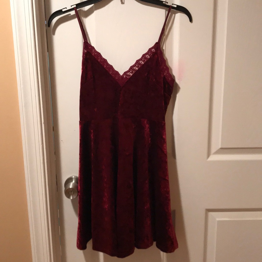 Red Velvet A Line/Skater Dress